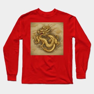 gold dragon Long Sleeve T-Shirt